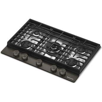 KitchenAid KitchenAid? 30 in. Gas Cooktop with 5 Burners and Integrated Wok Grate: Black Ore — thumbnail 5
