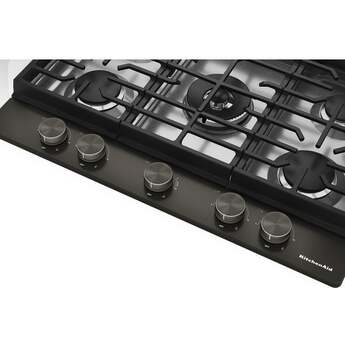 KitchenAid KitchenAid? 30 in. Gas Cooktop with 5 Burners and Integrated Wok Grate: Black Ore — thumbnail 7