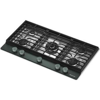 KitchenAid 36 in. Gas Cooktop with 5 Burners and Integrated Wok Grate: Juniper — thumbnail 17