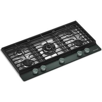 KitchenAid 36 in. Gas Cooktop with 5 Burners and Integrated Wok Grate: Juniper — thumbnail 21