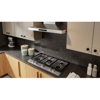 KitchenAid 36 in. Gas Cooktop with 5 Burners and Integrated Wok Grate: Stainless Steel — thumbnail 7