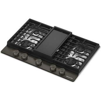 KitchenAid 30 in. Gas Cooktop with 5 Burners and Integrated Wok Grate: Black Ore — thumbnail 13