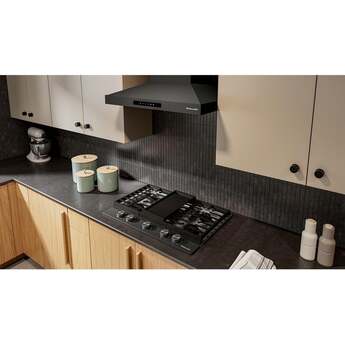 KitchenAid 30 in. Gas Cooktop with 5 Burners and Integrated Wok Grate: Black Ore — thumbnail 2