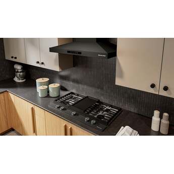 KitchenAid 36 in. Gas Cooktop with 5 Burners and Integrated Wok Grate: Black Ore — thumbnail 7