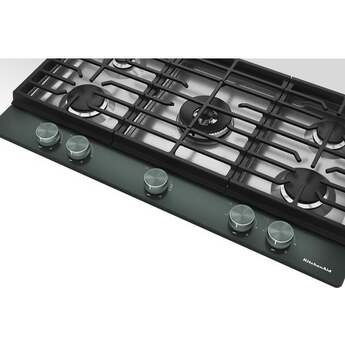 KitchenAid 36 in. Gas Cooktop with 5 Burners and Integrated Wok Grate: Juniper — thumbnail 19