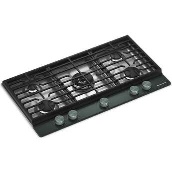 KitchenAid 36 in. Gas Cooktop with 5 Burners and Integrated Wok Grate: Juniper — thumbnail 22