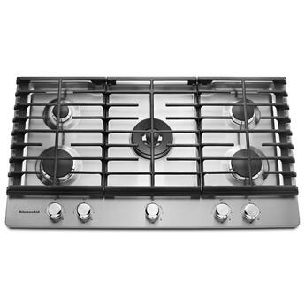 Kitchen Aid KitchenAid 36" Stainless Steel Sealed Burner Natural Gas Cooktop