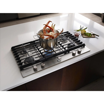 Kitchen Aid KitchenAid 36" Stainless Steel Sealed Burner Natural Gas Cooktop with Backlit Kn — thumbnail 17