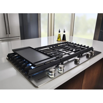 Kitchen Aid KitchenAid 36" Stainless Steel Sealed Burner Natural Gas Cooktop with Backlit Kn — thumbnail 21
