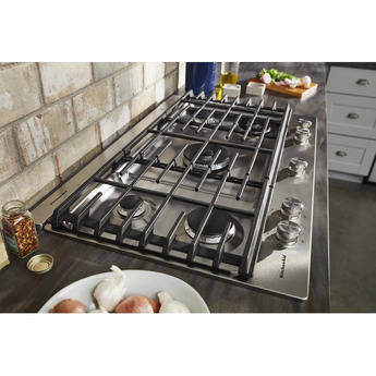 Kitchen Aid KitchenAid 36" Stainless Steel Sealed Burner Natural Gas Cooktop with Backlit Kn — thumbnail 47