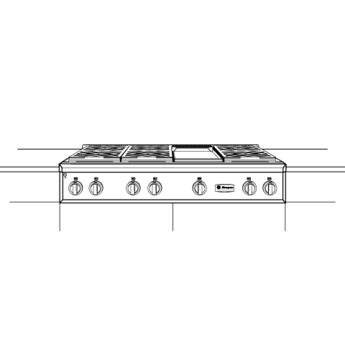Monogram ZGU486NDPSS 48 Inch Gas Sealed Burner Rangetop — thumbnail 14
