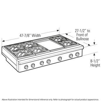 Monogram ZGU486NDPSS 48 Inch Gas Sealed Burner Rangetop — thumbnail 5