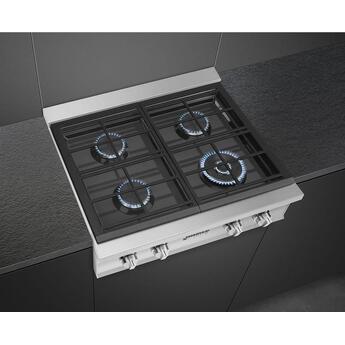 Smeg RTU304GX Portofino Series 30 Inch Gas Sealed Burner Rangetop — thumbnail 7