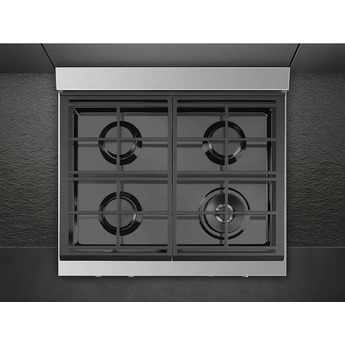 Smeg RTU304GX Portofino Series 30 Inch Gas Sealed Burner Rangetop — thumbnail 9