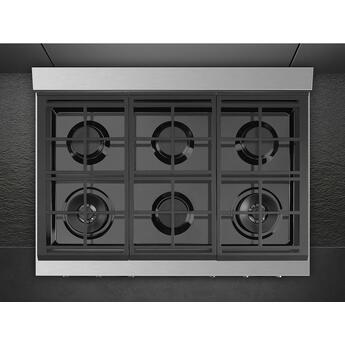 Smeg RTU366GX Portofino Series 36 Inch Gas Sealed Burner Rangetop — thumbnail 10