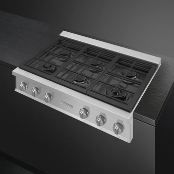 Smeg RTU366GX Portofino Series 36 Inch Gas Sealed Burner Rangetop — thumbnail 7