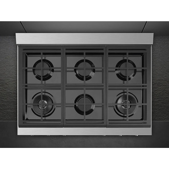 Smeg RTU366GX Portofino Series 36 Inch Gas Sealed Burner Rangetop — thumbnail 9