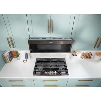 Whirlpool WCGK5030PV 30 Inch Gas Cooktop, 4 Burner: Black Stainless Black Stainless — thumbnail 5
