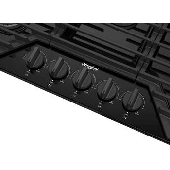Whirlpool WCGK5036PB 36 Inch Gas Cooktop Black — thumbnail 21