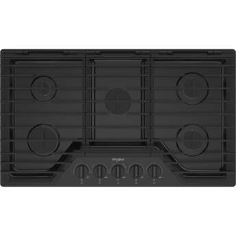 Whirlpool WCGK5036PB 36 Inch Gas Cooktop Black — thumbnail 31