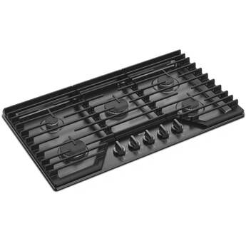 Whirlpool WCGK5036PV 36 Inch Gas Cooktop Black Stainless — thumbnail 22