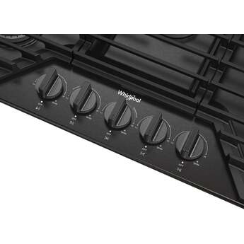 Whirlpool WCGK5036PV 36 Inch Gas Cooktop Black Stainless — thumbnail 27