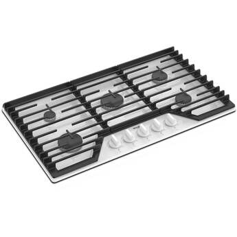Whirlpool WCGK5036PW 36 Inch Gas Cooktop White — thumbnail 13