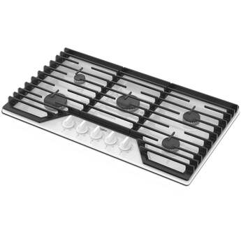 Whirlpool WCGK5036PW 36 Inch Gas Cooktop White — thumbnail 15