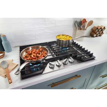 Whirlpool WCGK5036PW 36 Inch Gas Cooktop White — thumbnail 26