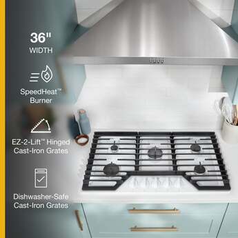 Whirlpool WCGK5036PW 36 Inch Gas Cooktop White — thumbnail 28