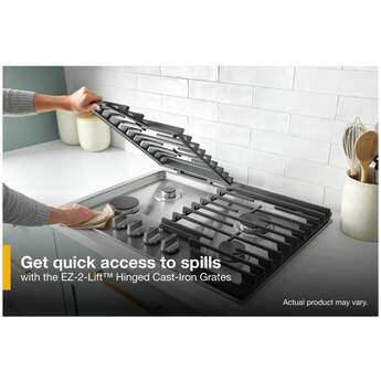 Whirlpool WCGK5036PW 36 Inch Gas Cooktop White — thumbnail 38