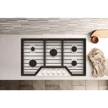 Whirlpool WCGK5036PW 36 Inch Gas Cooktop White — thumbnail 6