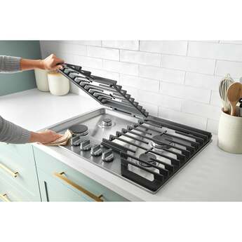 Whirlpool WCGK7530PS 30 Inch Gas Cooktop, 5 Burner: Stainless Stainless Steel — thumbnail 3