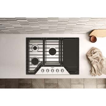 Whirlpool WCGK7530PS 30 Inch Gas Cooktop, 5 Burner: Stainless Stainless Steel — thumbnail 41