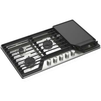 Whirlpool WCGK7536PS 36 Inch Gas Cooktop, 5 Burner: Stainless Stainless Steel — thumbnail 25