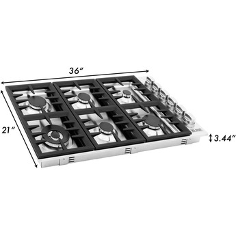 Z Line ZLINE RCBR36  36 Inch Gas Sealed Burner Cooktop — thumbnail 14