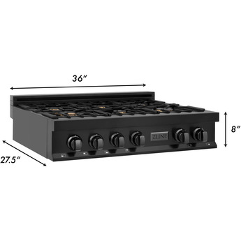 Z Line ZLINE RTB36 36 Inch Gas Sealed Burner Rangetop — thumbnail 17