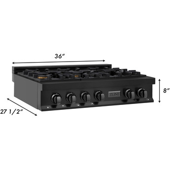 Z Line ZLINE RTBBR36  36 Inch Gas Sealed Burner Rangetop — thumbnail 8