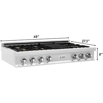 Z Line ZLINE RTBR48 48 Inch Gas Sealed Burner Rangetop — thumbnail 4