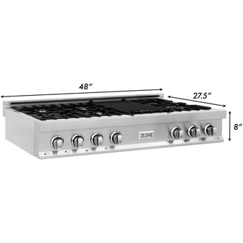Z Line ZLINE RTBR48 48 Inch Gas Sealed Burner Rangetop — thumbnail 5