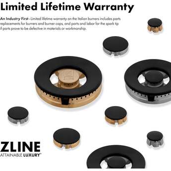 Z Line ZLINE RTBZ30CB Autograph Edition Series 30 Inch Gas Sealed Burner Rangetop — thumbnail 30