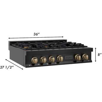 Z Line ZLINE RTBZ36CB Autograph Edition Series 36 Inch Gas Sealed Burner Rangetop — thumbnail 29