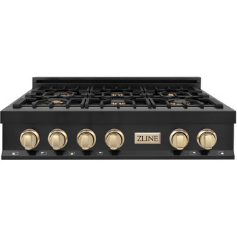Z Line ZLINE RTBZ36G Autograph Edition Series 36 Inch Gas Sealed Burner Rangetop