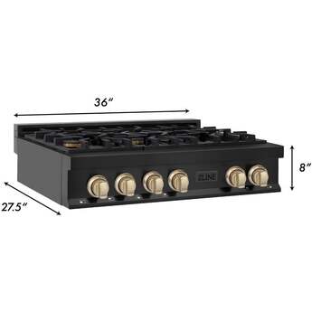 Z Line ZLINE RTBZ36G Autograph Edition Series 36 Inch Gas Sealed Burner Rangetop — thumbnail 17