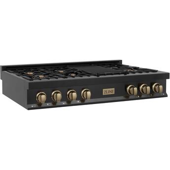 Z Line ZLINE RTBZ48CB Autograph Edition Series 48 Inch Gas Sealed Burner Rangetop