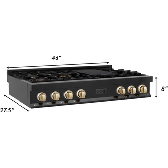 Z Line ZLINE RTBZ48CB Autograph Edition Series 48 Inch Gas Sealed Burner Rangetop — thumbnail 36