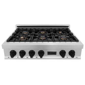 Z Line ZLINE RTSZ36CB Autograph Edition Series 36 Inch Gas Sealed Burner Rangetop