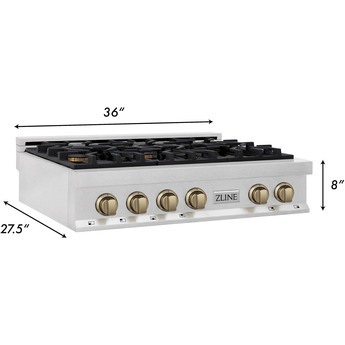 Z Line ZLINE RTSZ36MB Autograph Edition Series 36 Inch Gas Sealed Burner Rangetop — thumbnail 43