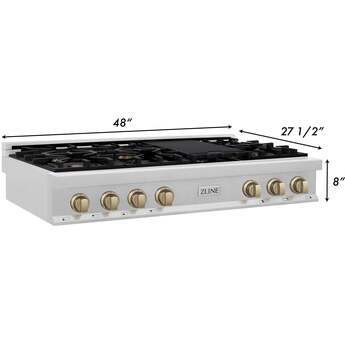 Z Line ZLINE RTSZ48CB Autograph Edition Series 48 Inch Gas Sealed Burner Rangetop — thumbnail 9