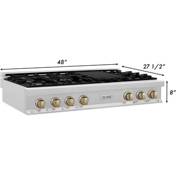 Z Line ZLINE RTSZ48MB Autograph Edition Series 48 Inch Gas Sealed Burner Rangetop — thumbnail 2